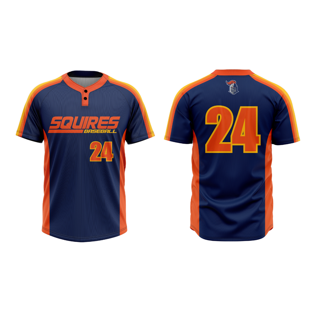 Two-Button Baseball or Softball Jersey
