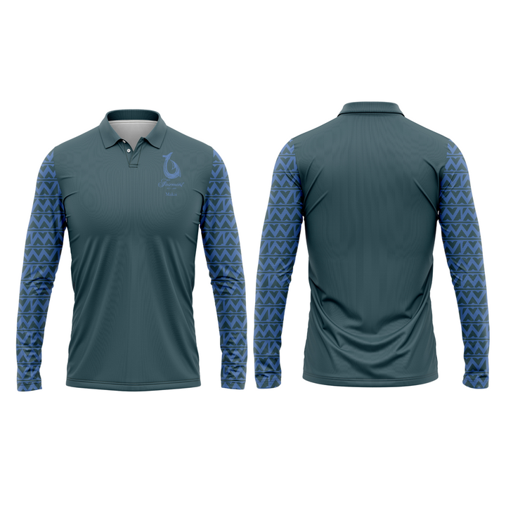 Custom Sublimation Long-Sleeve Polo