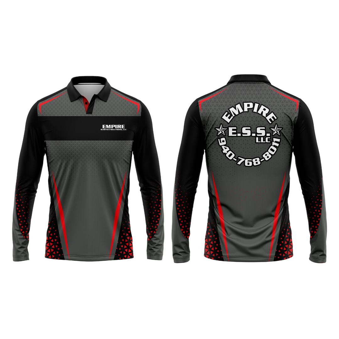 Custom Sublimation Long-Sleeve Polo